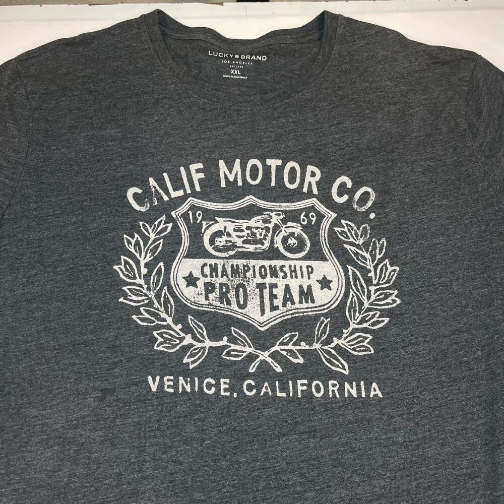 Lucky Brand Jeans Venice California Motorcycles Racing T Shirt Mens XXL